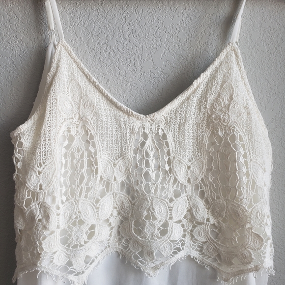 Charming Charlie's White Lace Summer Dress - Picture 3 of 4